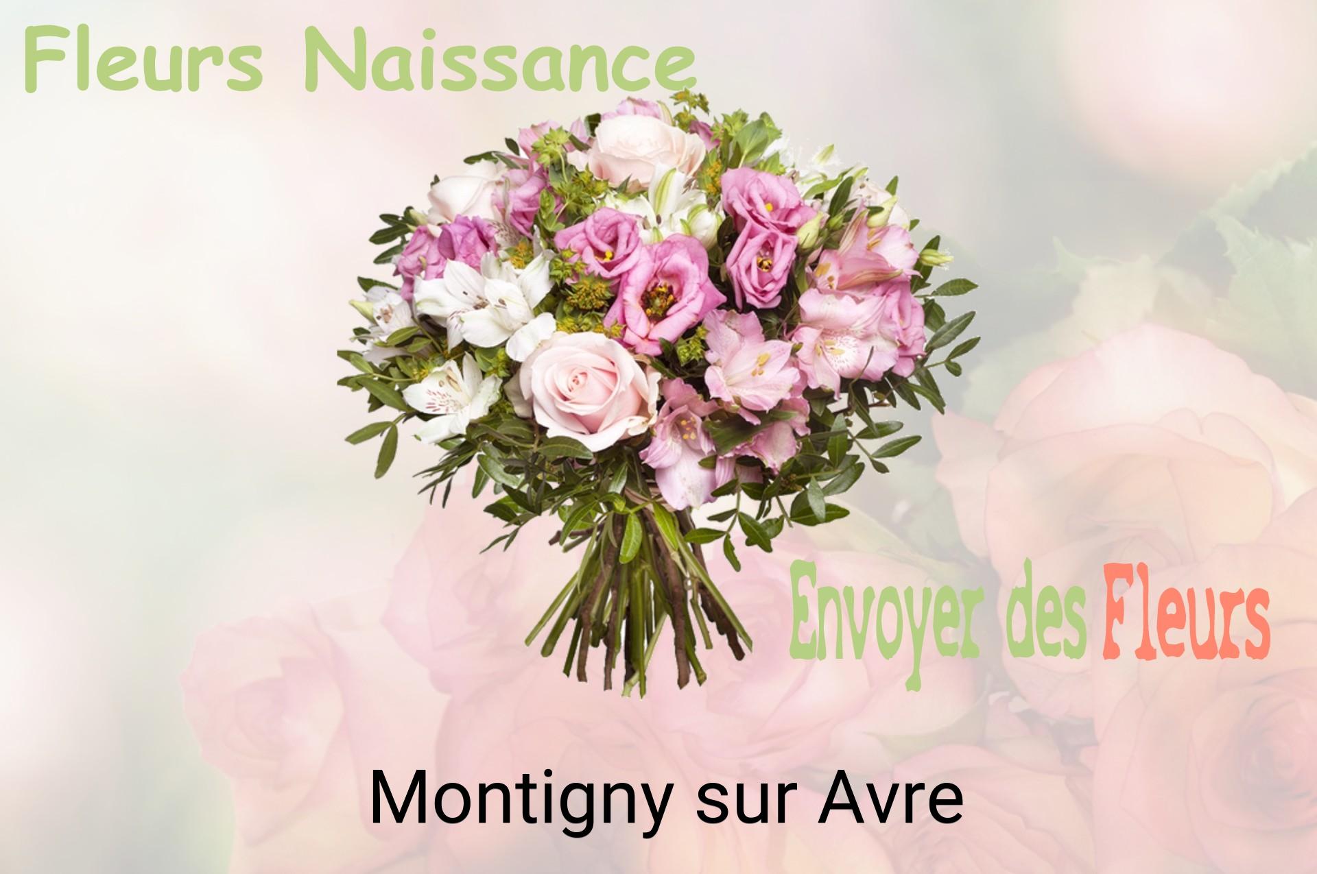 Bouquet de fleurs de naissance livré à Montigny-sur-Avre